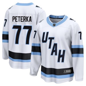 JJ Peterka Men's Fanatics Utah Mammoth Breakaway White Away Jersey