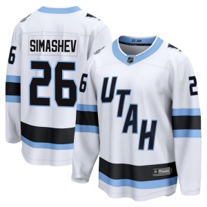 Dmitri Simashev Men's Fanatics Utah Mammoth Breakaway White Away Jersey