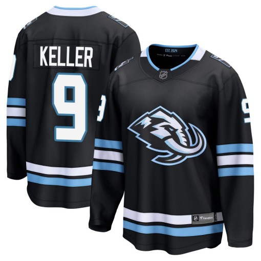 Clayton Keller Men's Fanatics Utah Mammoth Breakaway Black Home Jersey
