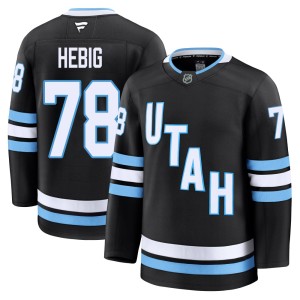 Cameron Hebig Men's Fanatics Utah Mammoth Premium Black Home Jersey