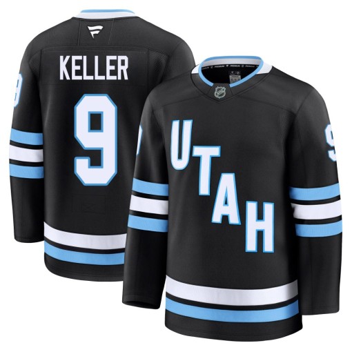 Clayton Keller Men's Fanatics Utah Mammoth Premium Black Home Jersey