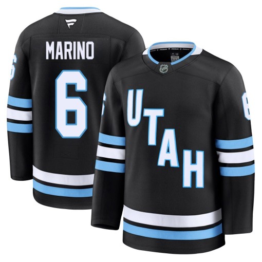 John Marino Men's Fanatics Utah Mammoth Premium Black Home Jersey