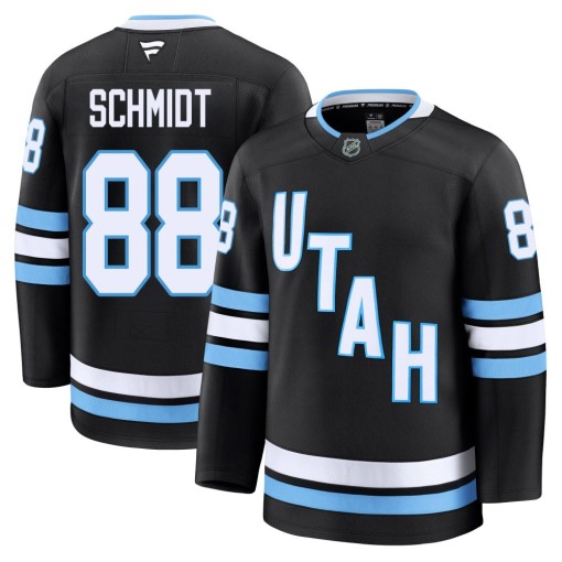 Nate Schmidt Men's Fanatics Utah Mammoth Premium Black Home Jersey