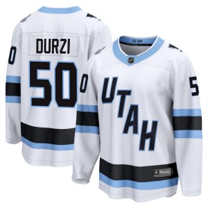 Sean Durzi Youth Fanatics Utah Mammoth Breakaway White Away Jersey