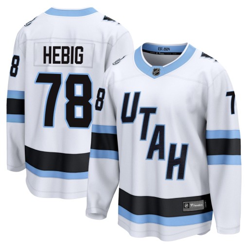 Cameron Hebig Youth Fanatics Utah Mammoth Breakaway White Away Jersey