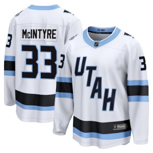 Colten McIntyre Youth Fanatics Utah Mammoth Breakaway White Away Jersey