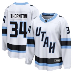 Anson Thornton Youth Fanatics Utah Mammoth Breakaway White Away Jersey