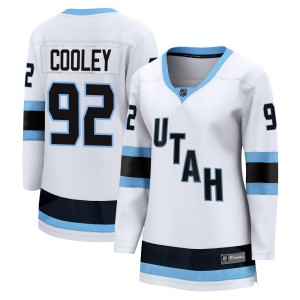 Logan Cooley Women's Fanatics Utah Mammoth Breakaway White Away Jersey