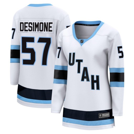 Nick DeSimone Women's Fanatics Utah Mammoth Breakaway White Away Jersey