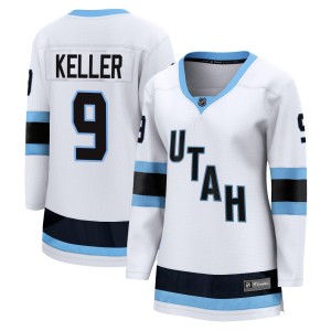 Clayton Keller Women's Fanatics Utah Mammoth Breakaway White Away Jersey