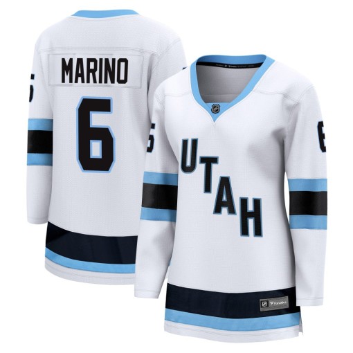 John Marino Women's Fanatics Utah Mammoth Breakaway White Away Jersey