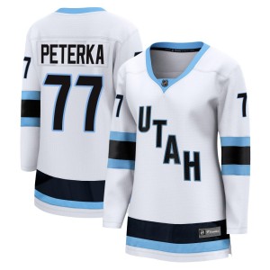 JJ Peterka Women's Fanatics Utah Mammoth Breakaway White Away Jersey
