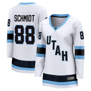 Nate Schmidt Women's Fanatics Utah Mammoth Breakaway White Away Jersey