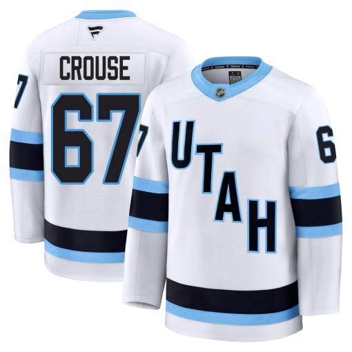 Lawson Crouse Youth Fanatics Utah Mammoth Premium White Away Jersey