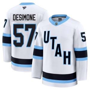 Nick DeSimone Youth Fanatics Utah Mammoth Premium White Away Jersey