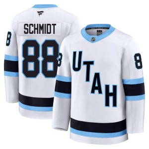 Nate Schmidt Youth Fanatics Utah Mammoth Premium White Away Jersey